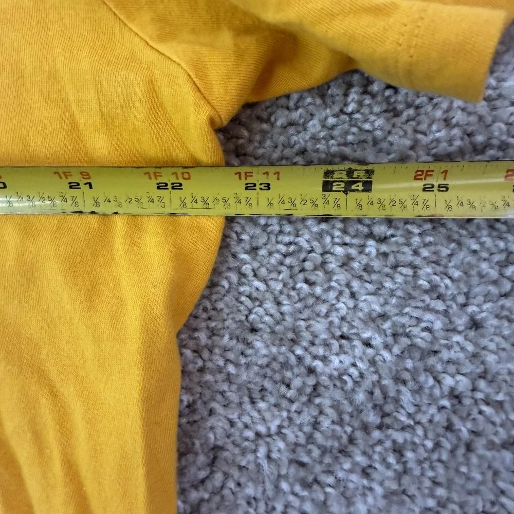 The North Face Shirt Mens Medium Yellow Graphic Logo Outdoor Tee T-Shirt
